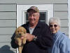 Stan and Phyllis Bukaty with their new puppy
